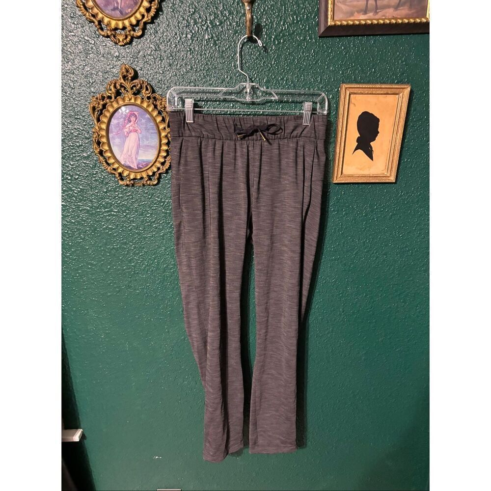 Lululemon On The Fly Pant (28") Heathered Black Sz 4